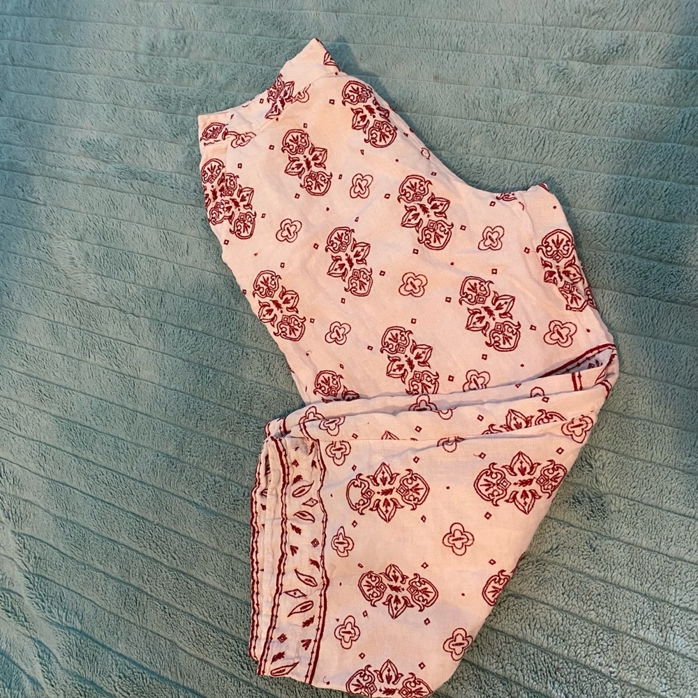 ETTITWA by ANTHROPOLOGIE High Rise Wide Leg Capris. Fully Lined. Side Zip.